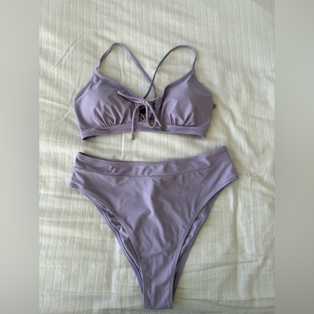 Cupshe Lavender Lilac Bikini Set